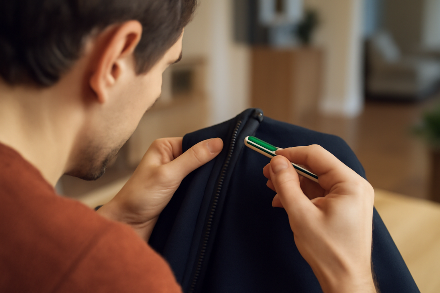 Réparer une fermeture éclair cassée sans changer tout le vêtement